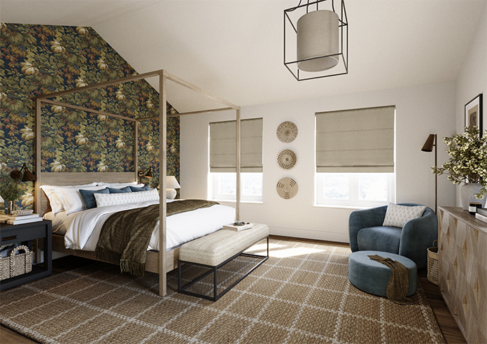 Ellesmere, Biscotti - Twist&Fit Roman Blind - Image 7